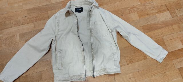 Cazadora vaquera beige