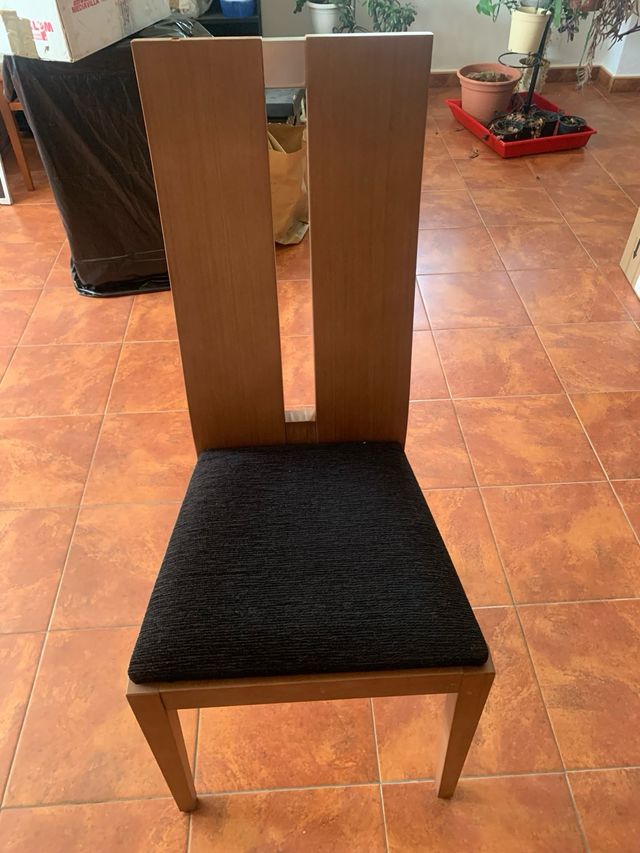 Mesa comedor moderna nogal