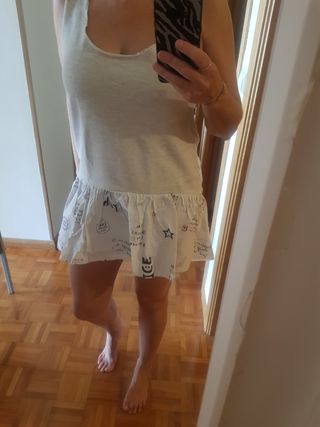 Vestido Zara blanco - Talla M