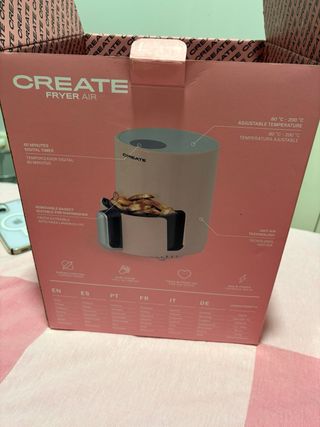 Freidora de aire Create - 1,5L rosa