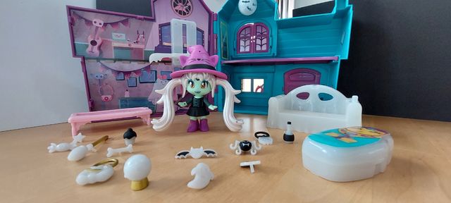 Casa Pinypon Halloween+Dragón+Unicornio