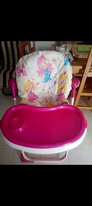 Trona Plegable Infantil Rosa