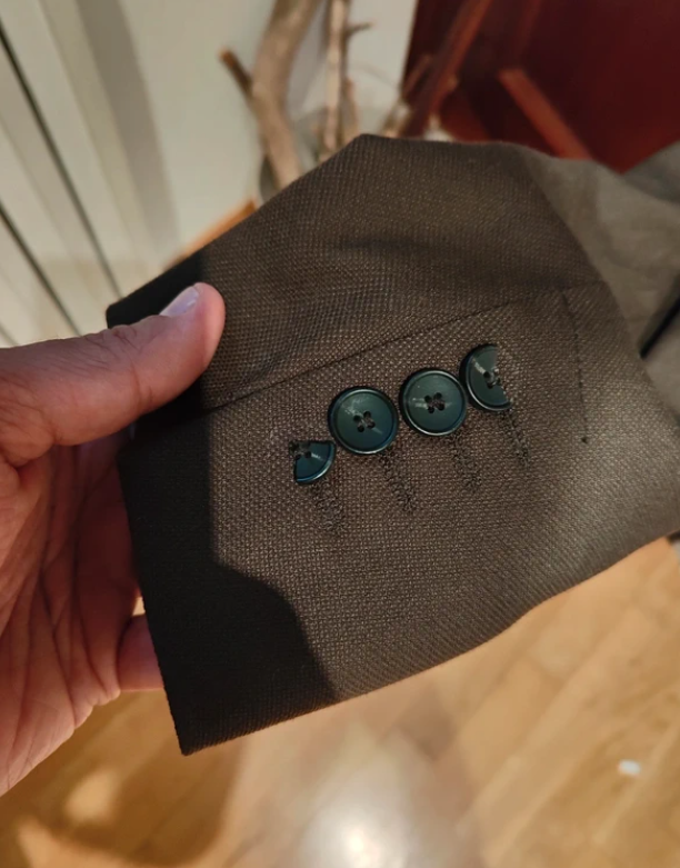 Blazer Zara verde militar talla 36