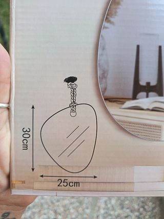 Specchio da parete con corda