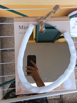 Specchio da parete con corda