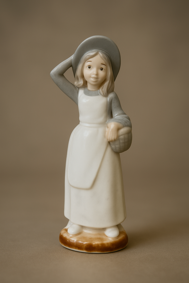 Figura porcelana "mujer rural"