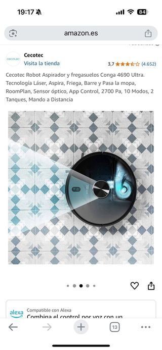 Robot aspirador Conga 4690 Ultra Cecotec