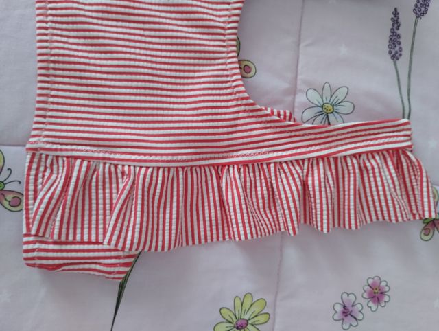 Bikini niña coral azul