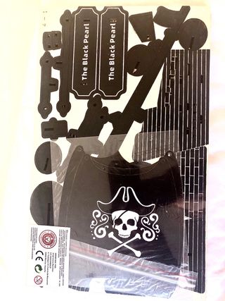 maqueta madera p/ armar Barco pirata