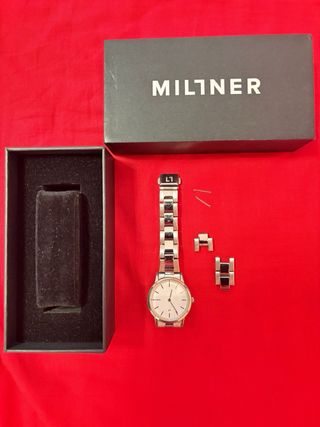 Reloj MILNER unisex plata blanco