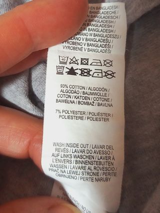 Pijama Primark M - Gris con flores