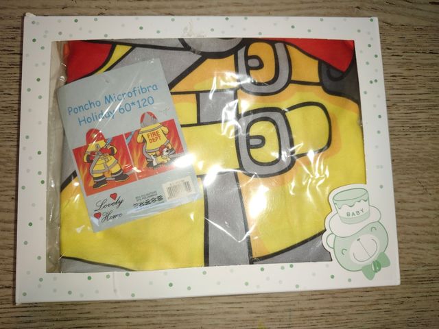 Poncho microfibra bimbo 60x120