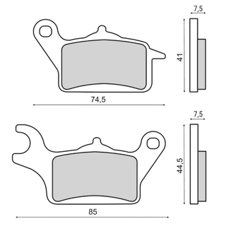 Pastillas freno delantero Honda Vision 110 2017-21
