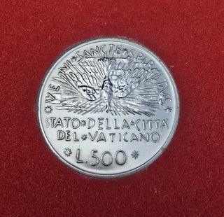 500 Lire Vaticano 1978 Argento KM#140 Sede Vacante