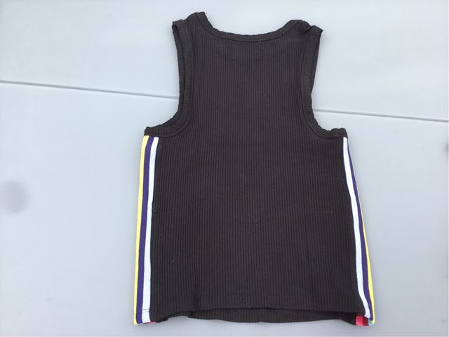 Camiseta Bershka negra XS - multicolor