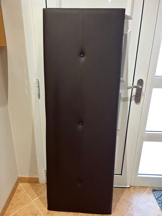 Cabecero cama marrón - Piel sintética