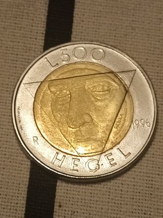 500 Lire Italia 1996 Hegel FDC