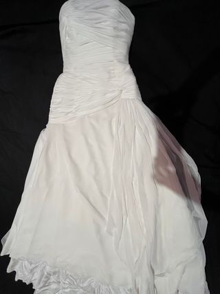 Vestido novia blanco, usado una vez