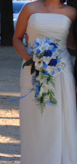 Vestido novia blanco, usado una vez