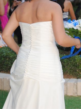Vestido novia blanco, usado una vez