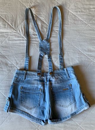 Shorts vaqueros con tirantes desmontables