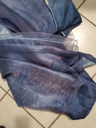 Tendoni doppio velo blu viola