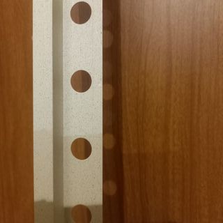 Perfil inglete de aluminio gris. 2 metros