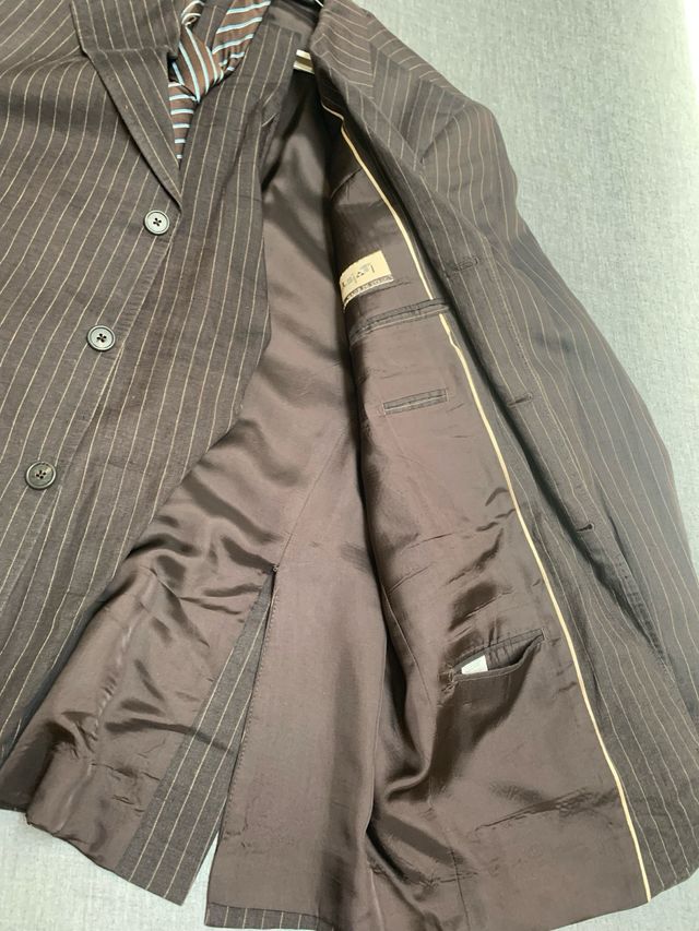 Traje Massimo Dutti lino T-42