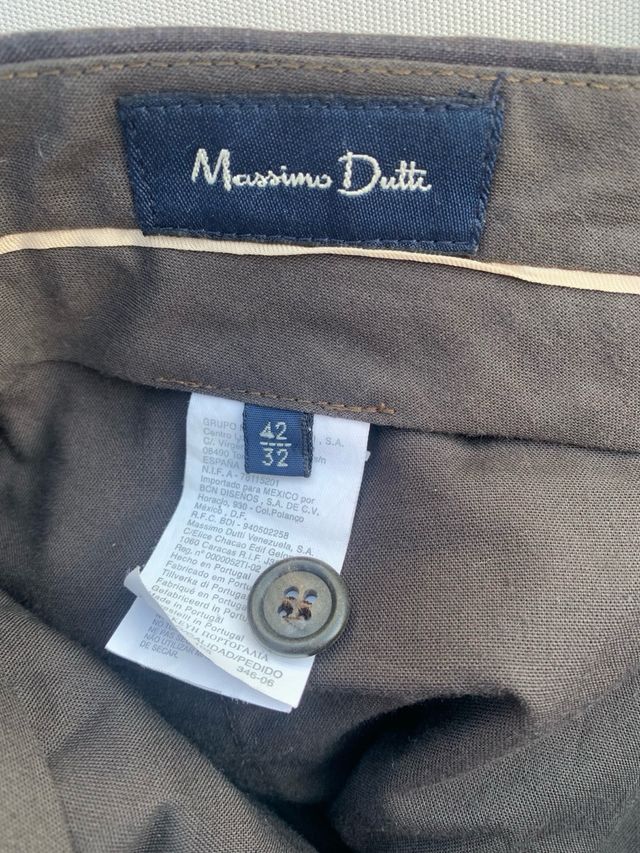 Traje Massimo Dutti lino T-42
