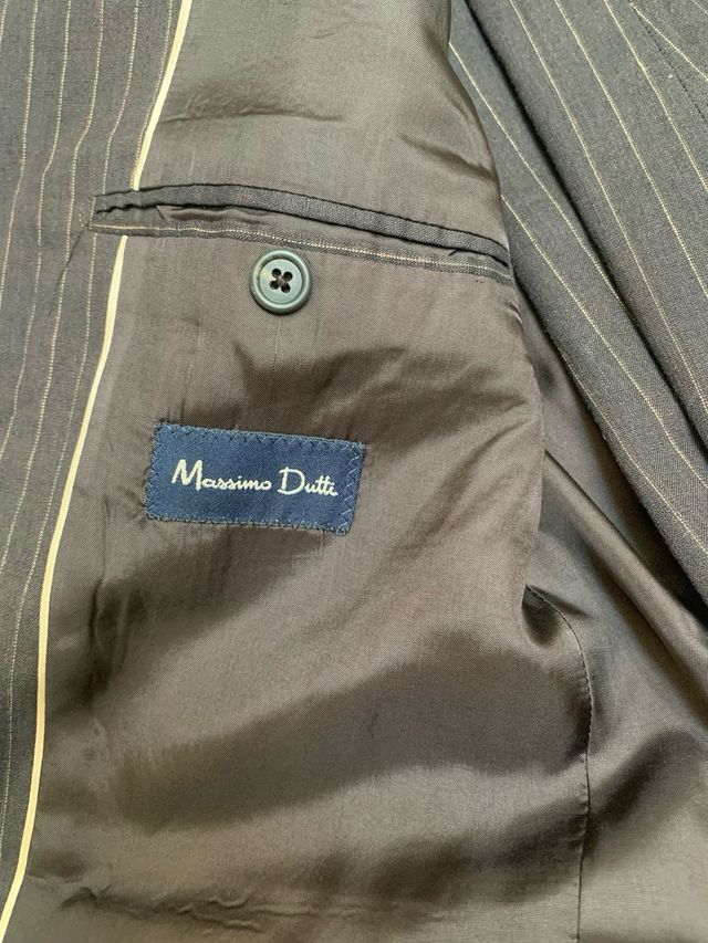 Traje Massimo Dutti lino T-42