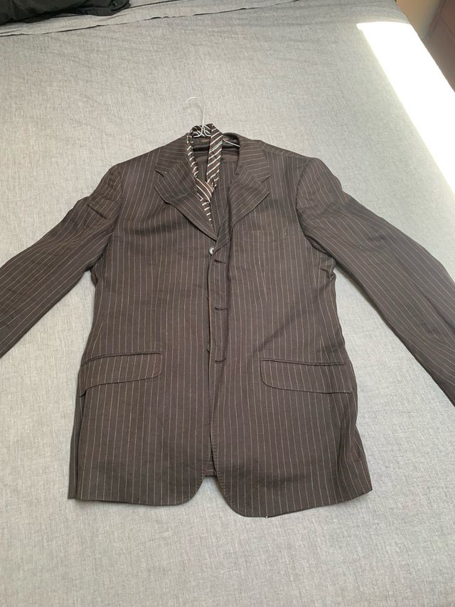 Traje Massimo Dutti lino T-42
