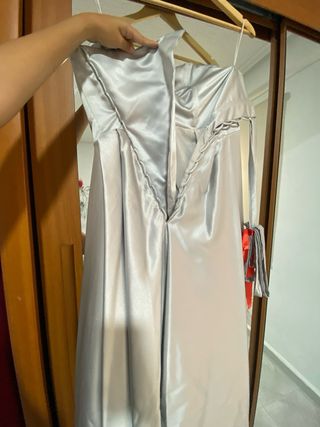 Vestido plata quinceañera
