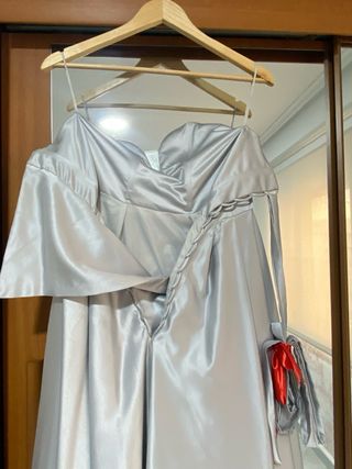 Vestido plata quinceañera