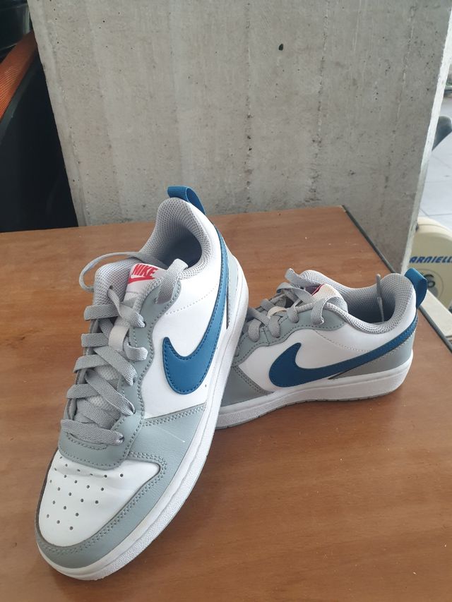 Nike Court Borough - Scarpe Blu Grigie