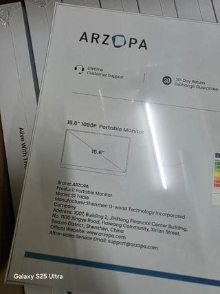 Monitor ARZOPA S1 - Pantalla blanca