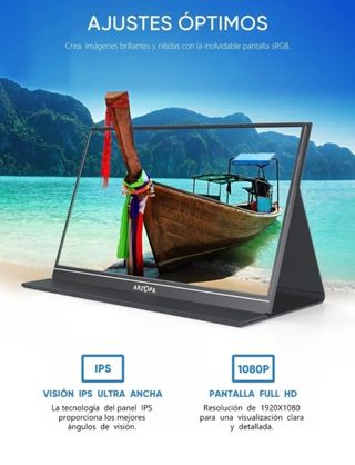 Monitor ARZOPA S1 - Pantalla blanca