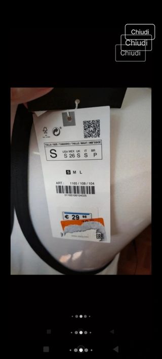 Vestito Zara - Bianco&Nero Tg S