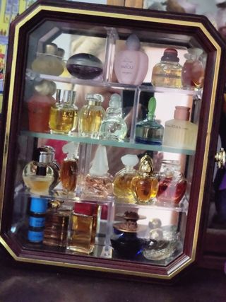 Vitrina-expositor perfumes vintage