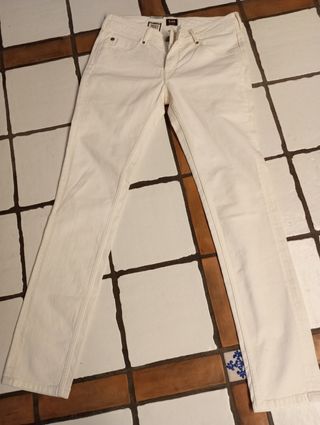 Jeans Lee bianchi donna
