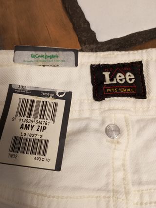 Jeans Lee bianchi donna