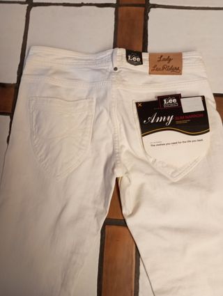 Jeans Lee bianchi donna
