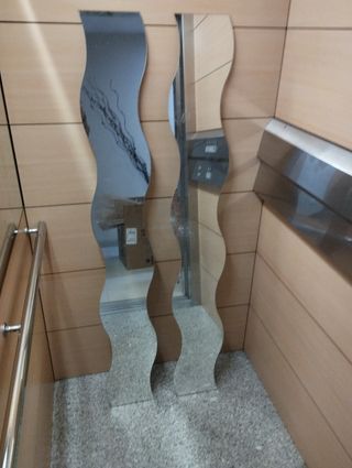 2 Espejos decorativos | Ondulados