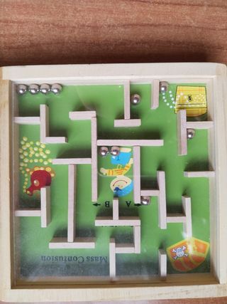 2 Juegos de Laberinto de Madera