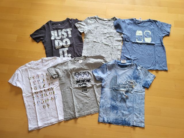 6 Camisetas Niño 7 Años - Variadas