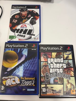 PS2 Slim (PlayStation 2) Plata y juegos