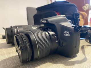 Canon EOS 2000D + 2 objetivos