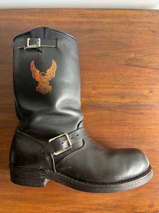 Harley Davidson stivali biker in pelle nera 42