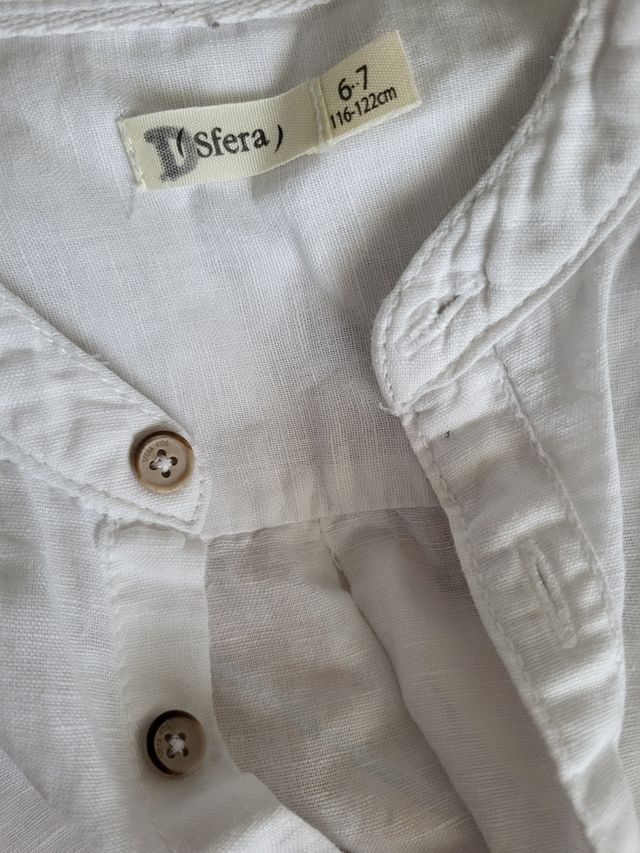 2 Camisas Niño 6 años Blancas