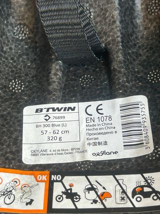Casco bici BTWIN talla L y talla M a elegir