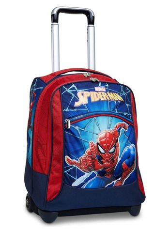 TROLLEY SPIDERMAN ZAINO SCUOLA RAGAZZI BAMBINI